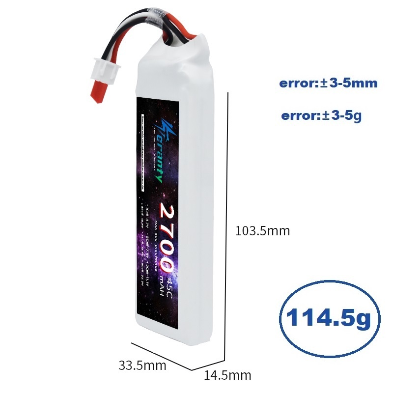 1/3PCS 2S 7.4V Lipo Battery 27 - огляд і ціна Rc Hobby Drone