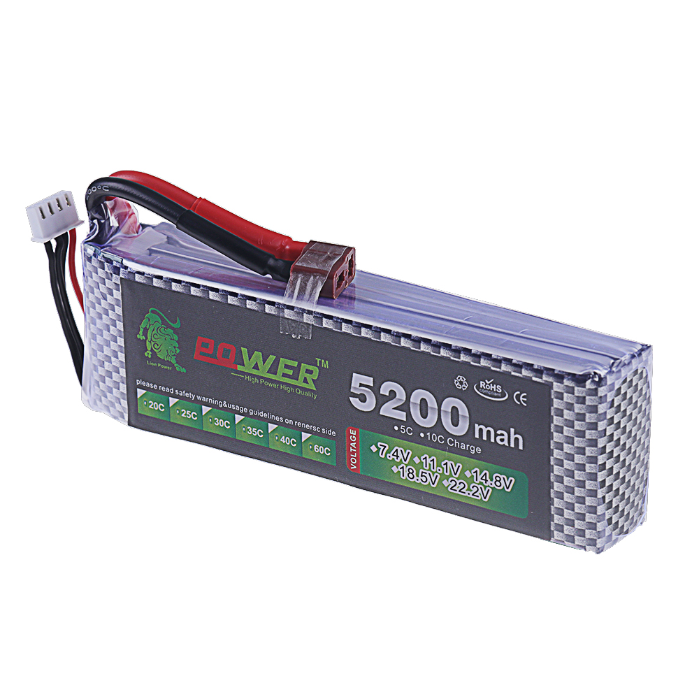 3S Lipo Battery 11.1V 5200mah  - огляд і ціна Rc Hobby Drone